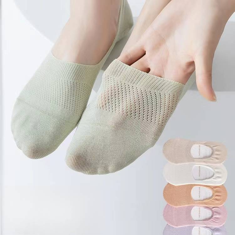 Ladies Hollow Out Knit Boat Socks SKAS50009