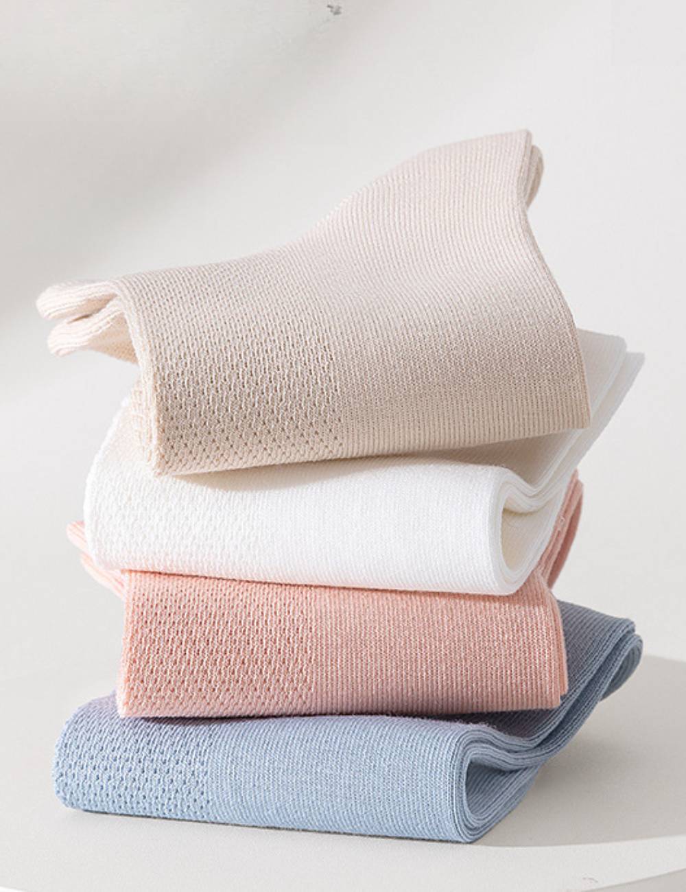 Ladies Soft Hollow Out Knit Boat Socks SKAS50012