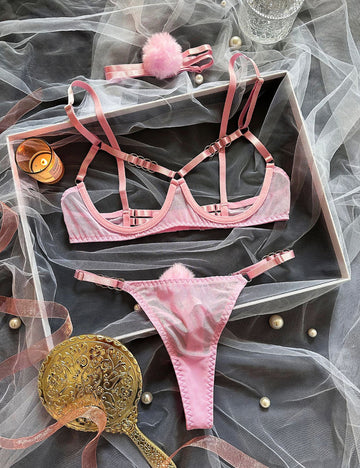 Ladies Spicy Miss Rabbit 3PCS Lingerie Set SKLG4031