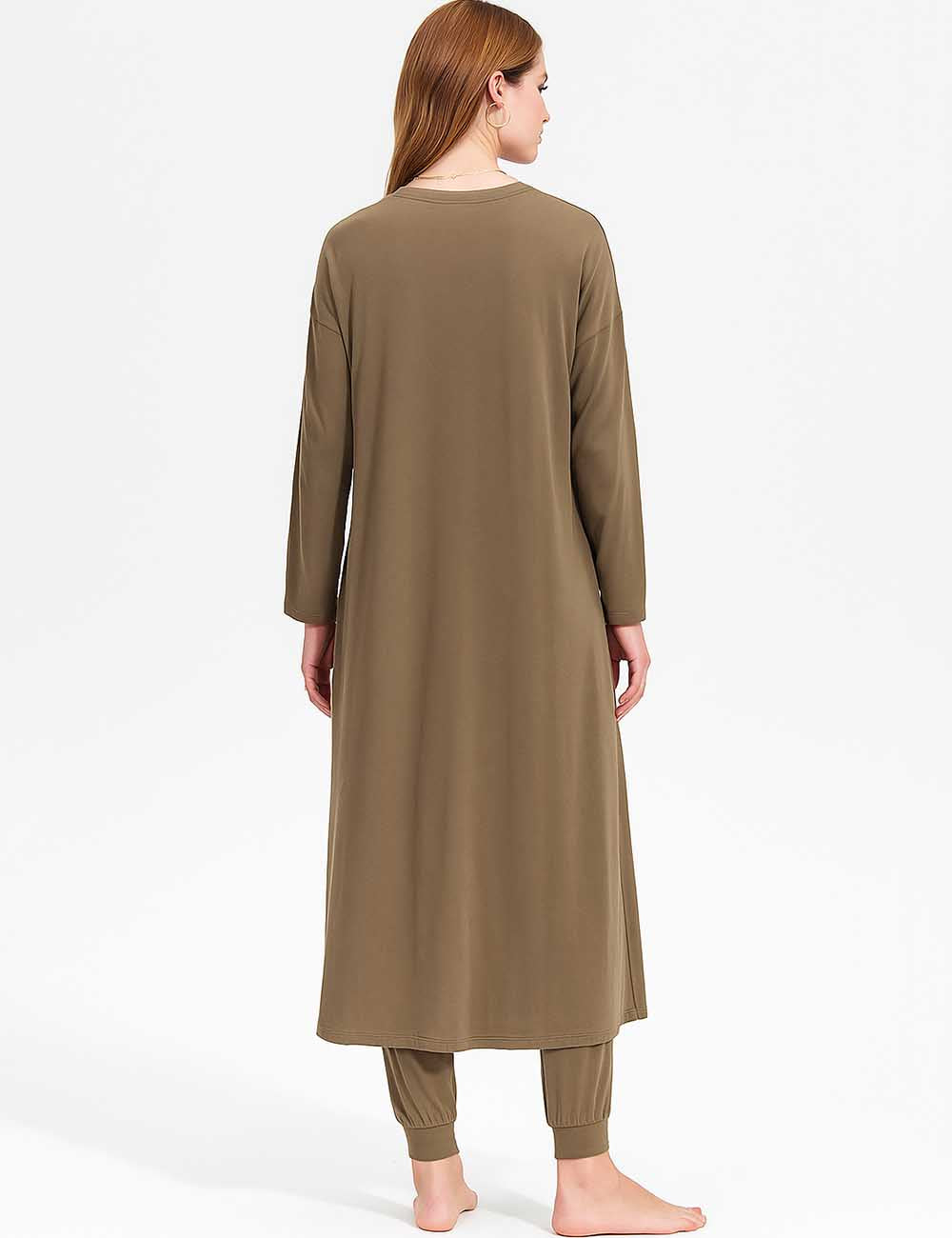 3PCS Solid Color Soft Knit Ladies Daily Set LQ161