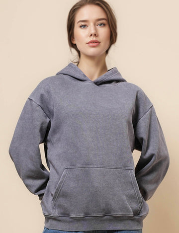 Ladies Long Sleeves Pullover Hoodie SKT41118