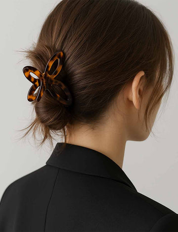 Ladies Vintage Butterfly Acetate Mini Hair Clip