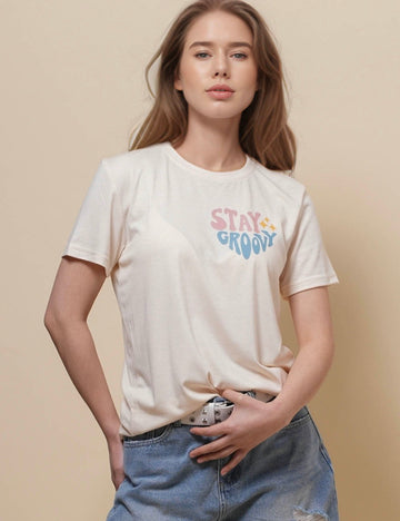 Women Flower Print Short Sleeves T-Shirt SKT50578