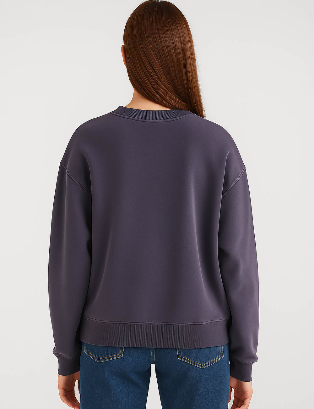 Ladies Round Neck Long Sleeves Sweatshirt
