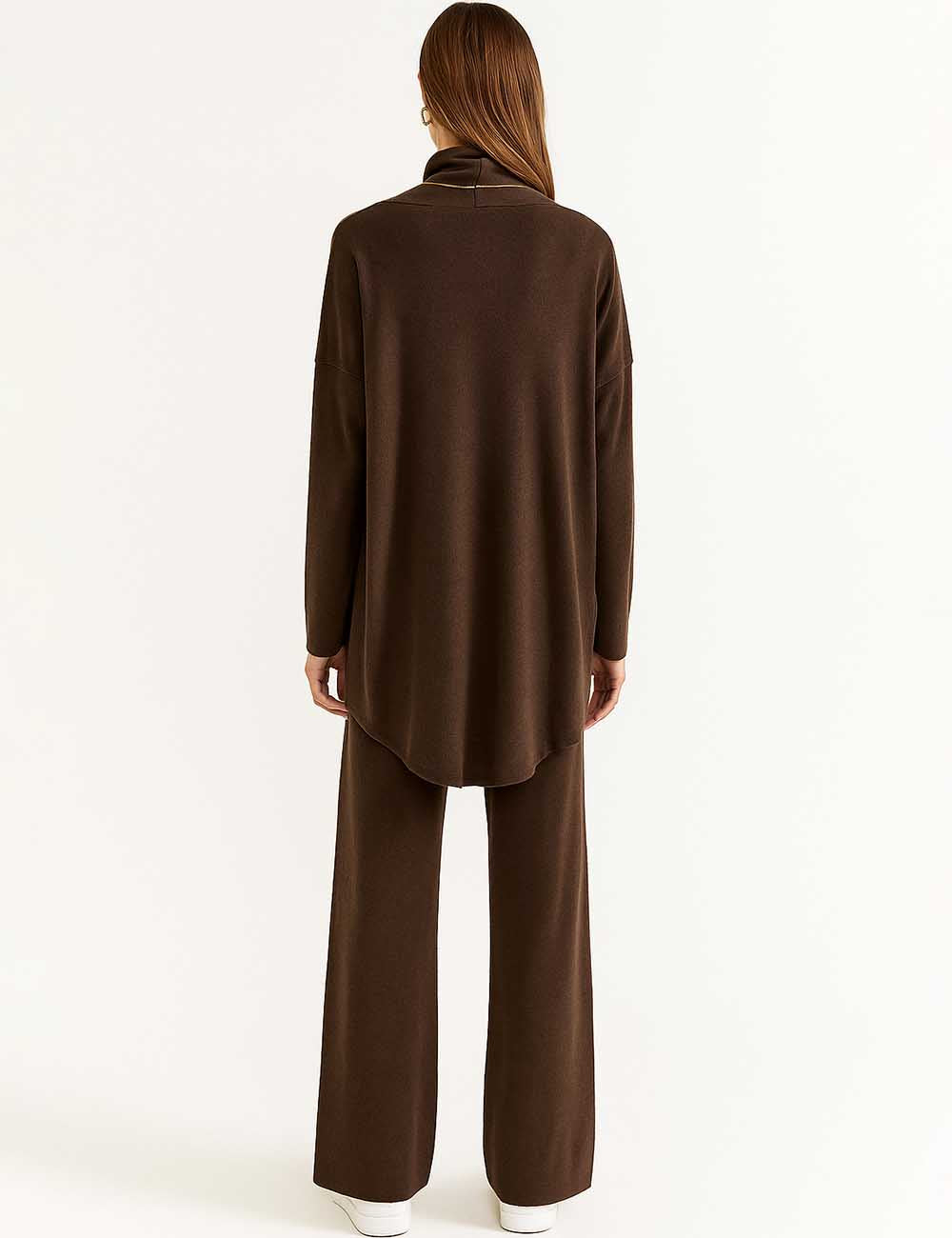 Ladies Knit Sleeveless Top Open Cardigan Pants 3PCS Set