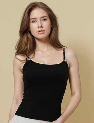 Ladies String Shoulder Basic Knit Cami Top SKT51175