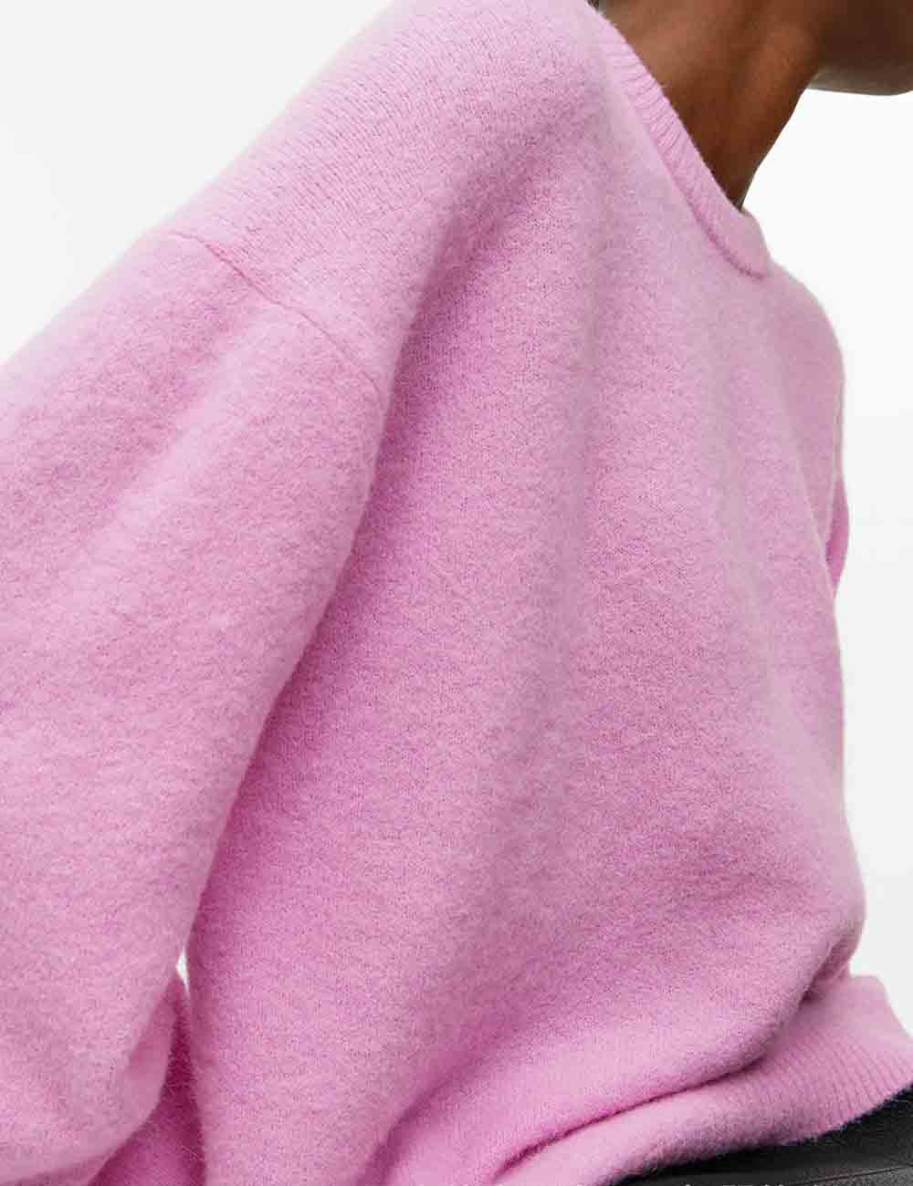 Ladies Round Neck Pullover Long Sleeves Sweater