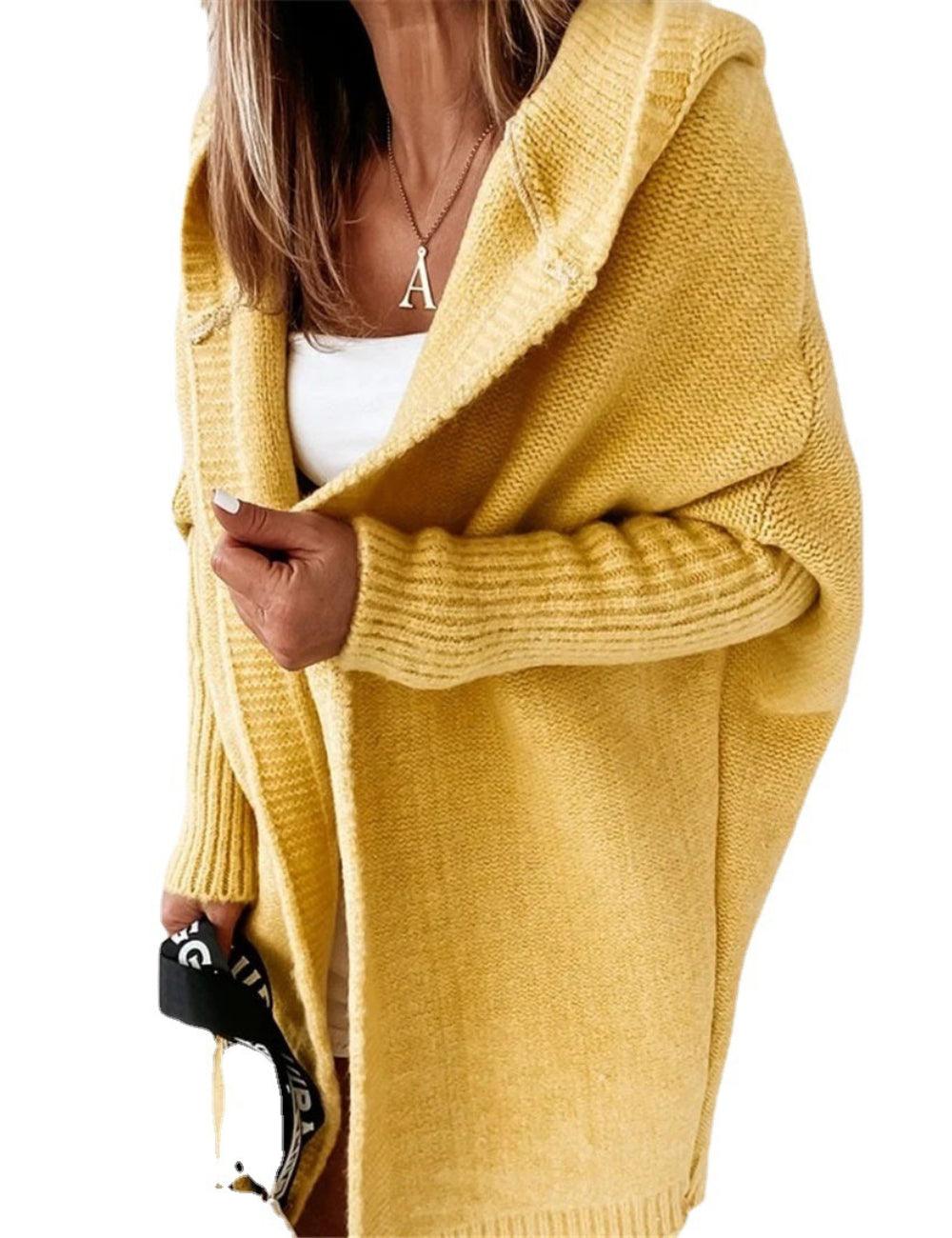 Ladies Solid Color Open Front Cardigan SKT5010