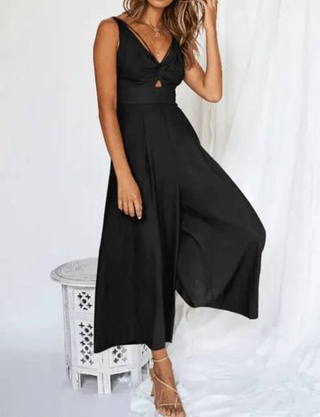 Ladies String Shoulder Overall Sleeveless Jumpsuit SKJ2387
