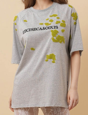 Ladies Print Short Sleeves T-Shirt Everyday Top 8SKT51338
