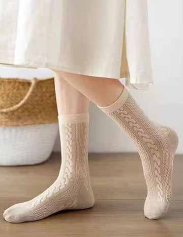 SWEETKAMA Ladies Multi Color Cotton Daily Socks SKASC4160
