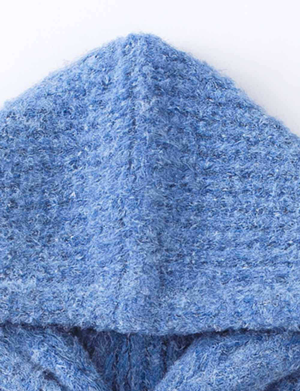 Ladies Cozy Circle Yarn One-Piece Hooded Knit Hat