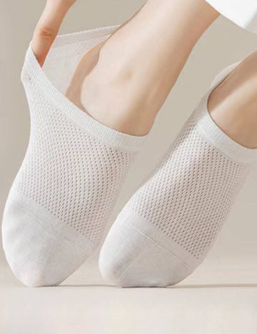 Ladies Hollow Out Knit Boat Socks SKAS50014