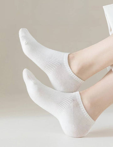 Ladies Hollow Out Knit Boat Socks SKAS50016