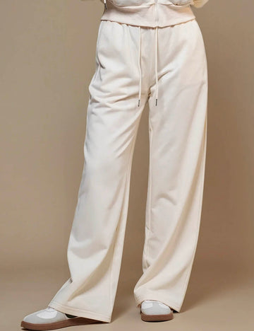 Ladies Elastic Waist Wide Leg Sweatpants SKST50771B