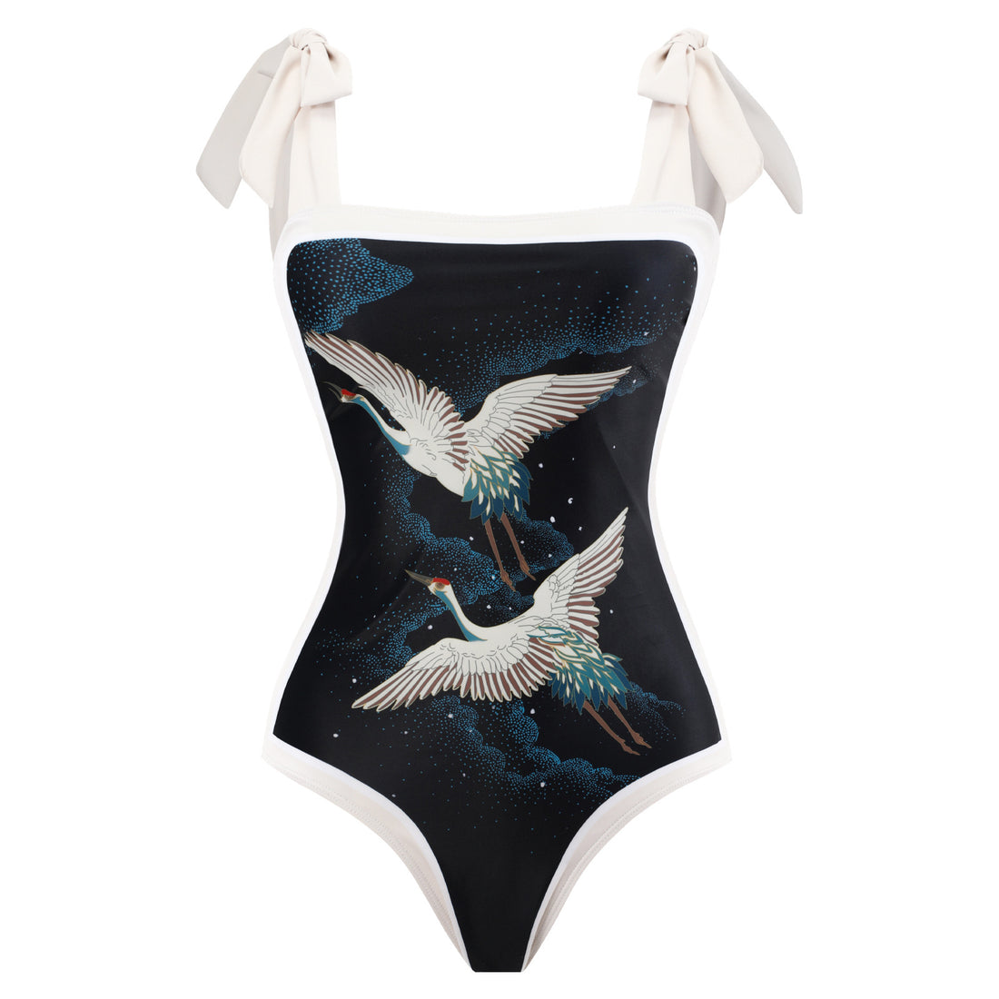 Two Shoulder with Cover One Piece Swimwear SKSW40146