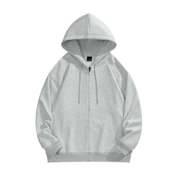 Ladies Zip Open Hoodie Long Sleeves Sweatshirt J400K