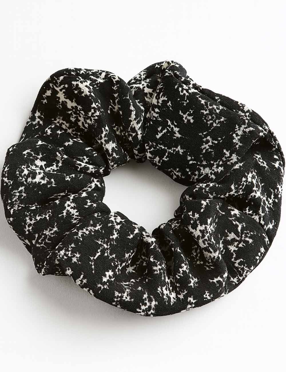 Ladies Simple Fashionable Floral Print Fabric Scrunchie