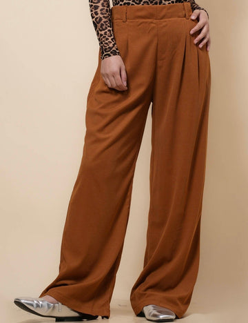 Ladies Stright Leg Elastic Waist Everyday Pants SKP41100
