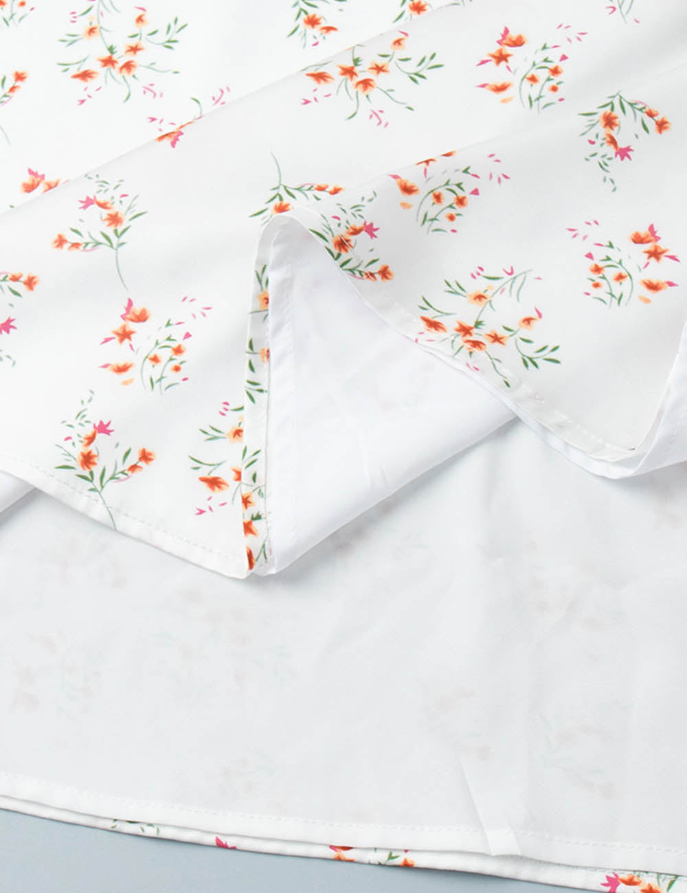 Ladies Stain Floral Print Midi Skirt