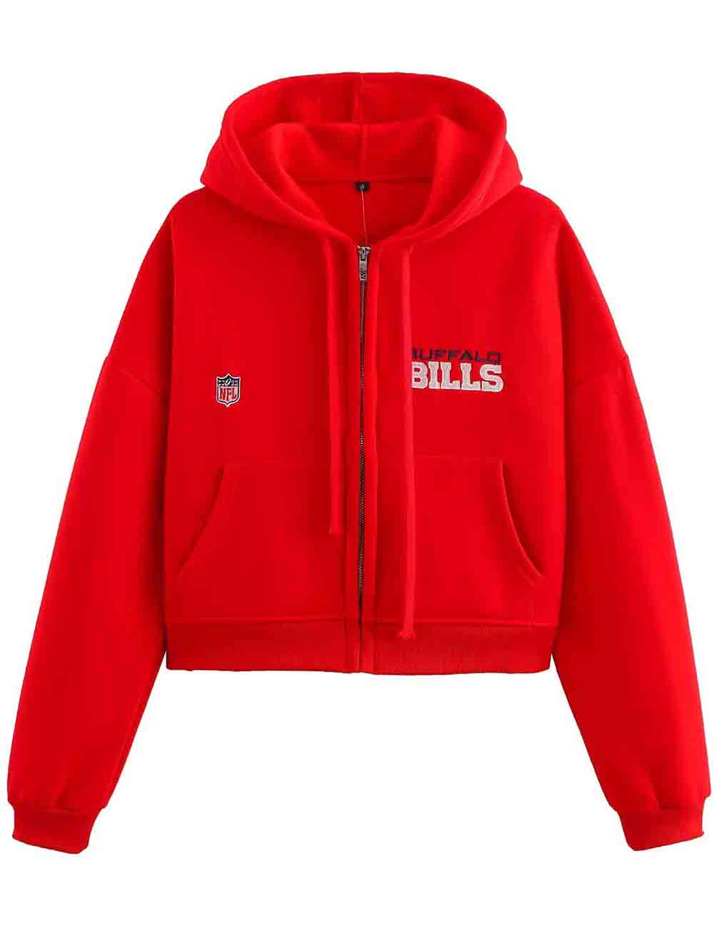 Ladies Embroidery Zipper Hooded Sweatshirt & Shorts Set
