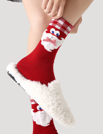 Ladies Merry Christmas Cotton Socks 3Pairs/Pack SKASC4155