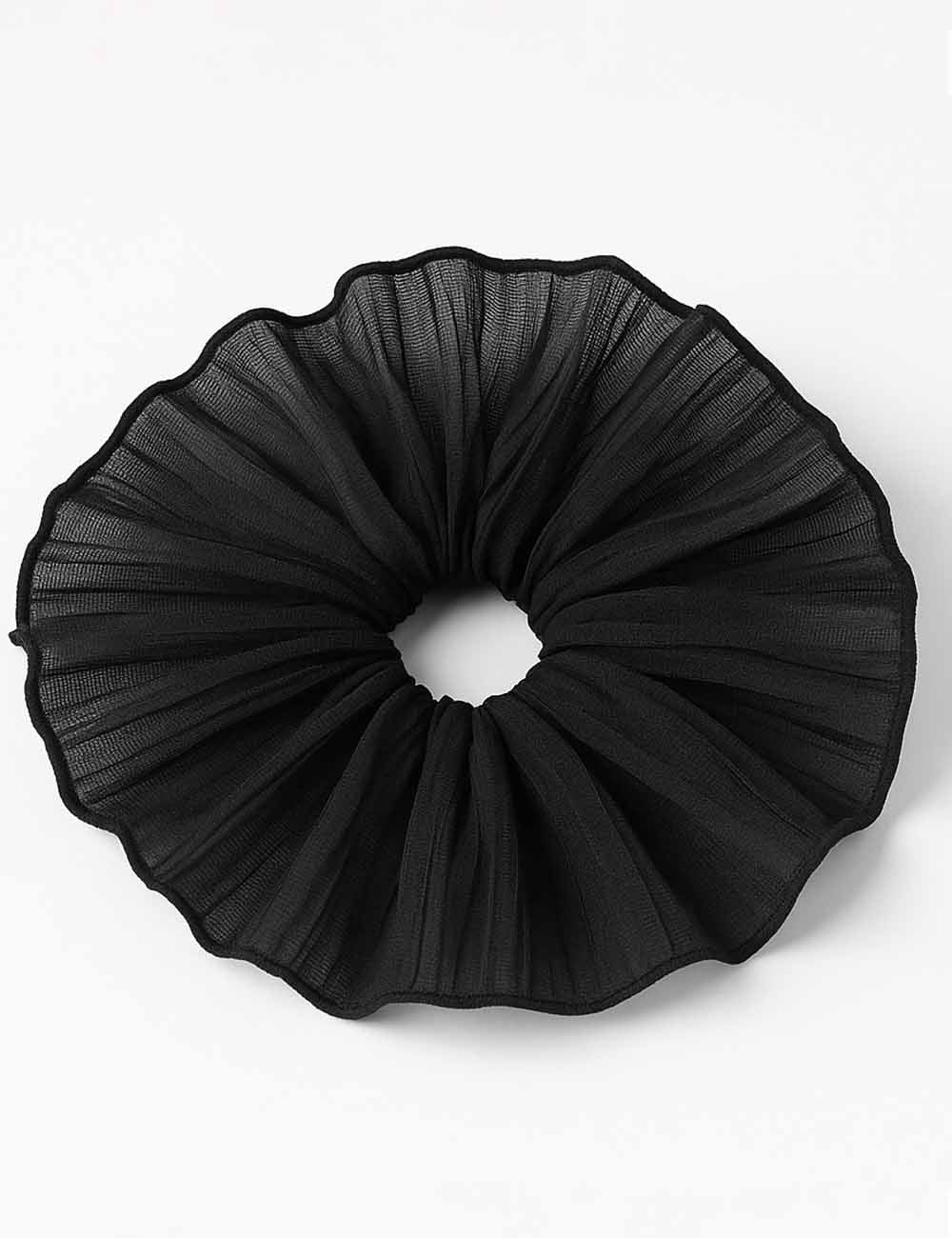 Ladies Elegant Wrinkle Fabric Solid Color Scrunchie