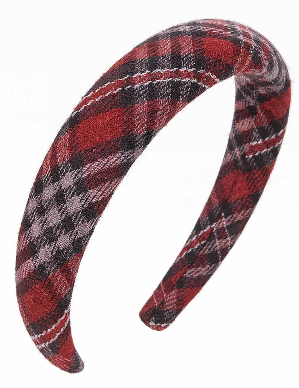 Ladies Christmas 2025 Holiday Vintage Plaid Hair Headband