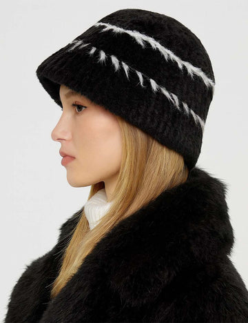 Ladies Cozy Fuzzy Colorful Tie-Dye Bucket Plush Hat