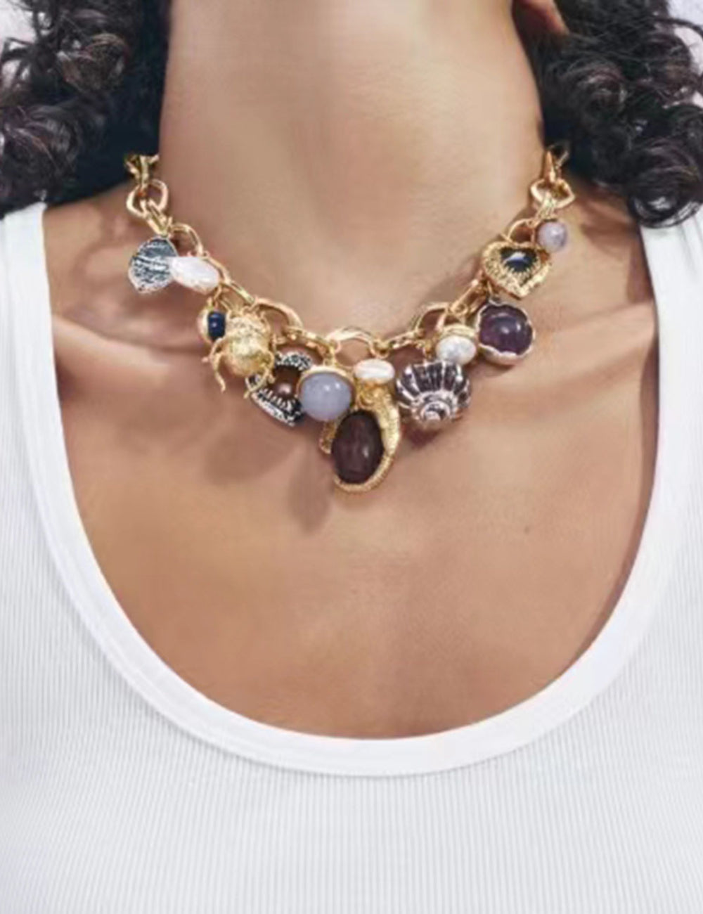 Ladies Punk Pandent Necklace SKAJ4226