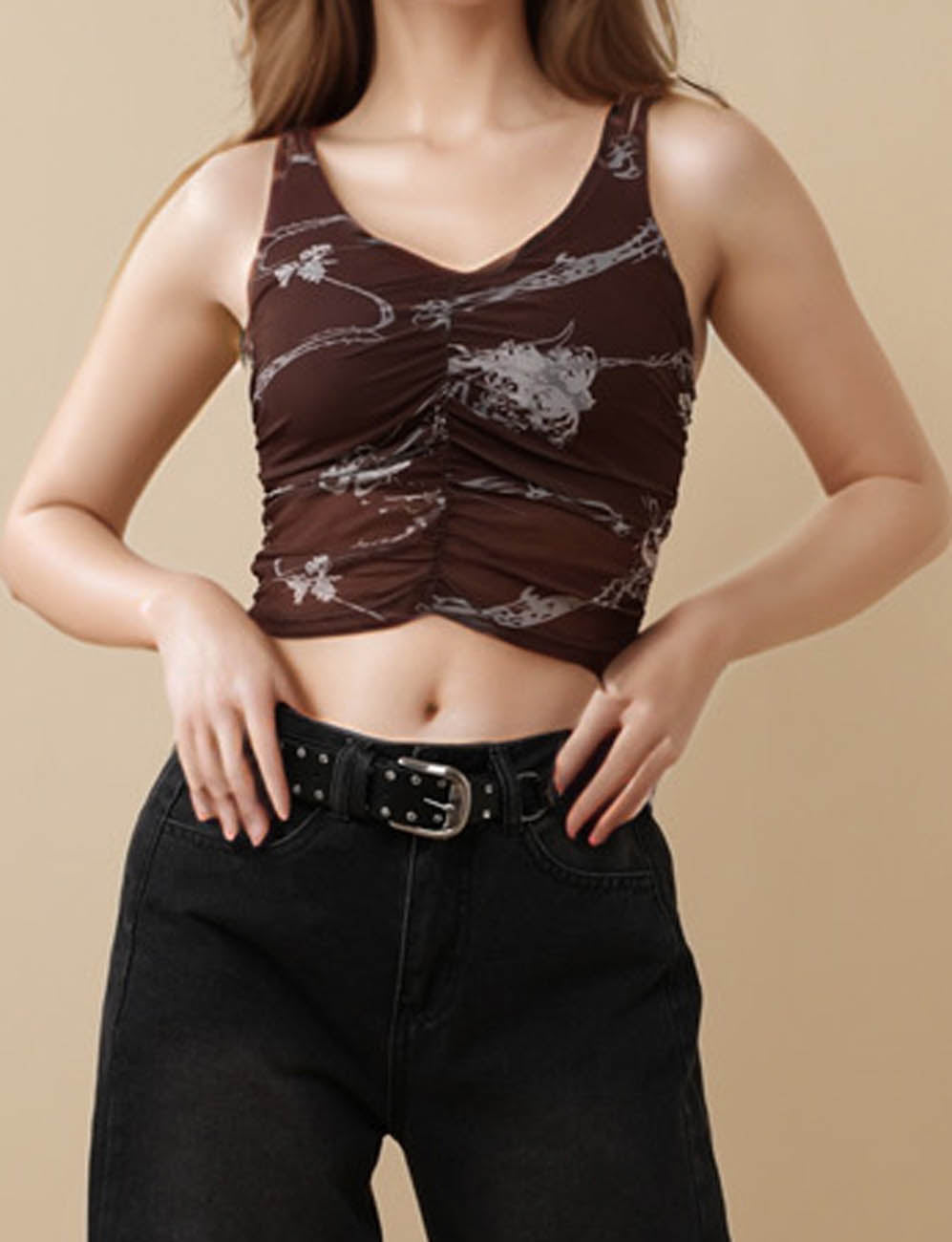 Ladies Y2K Cami Vest Floral Print Tank Top 8SKT51217