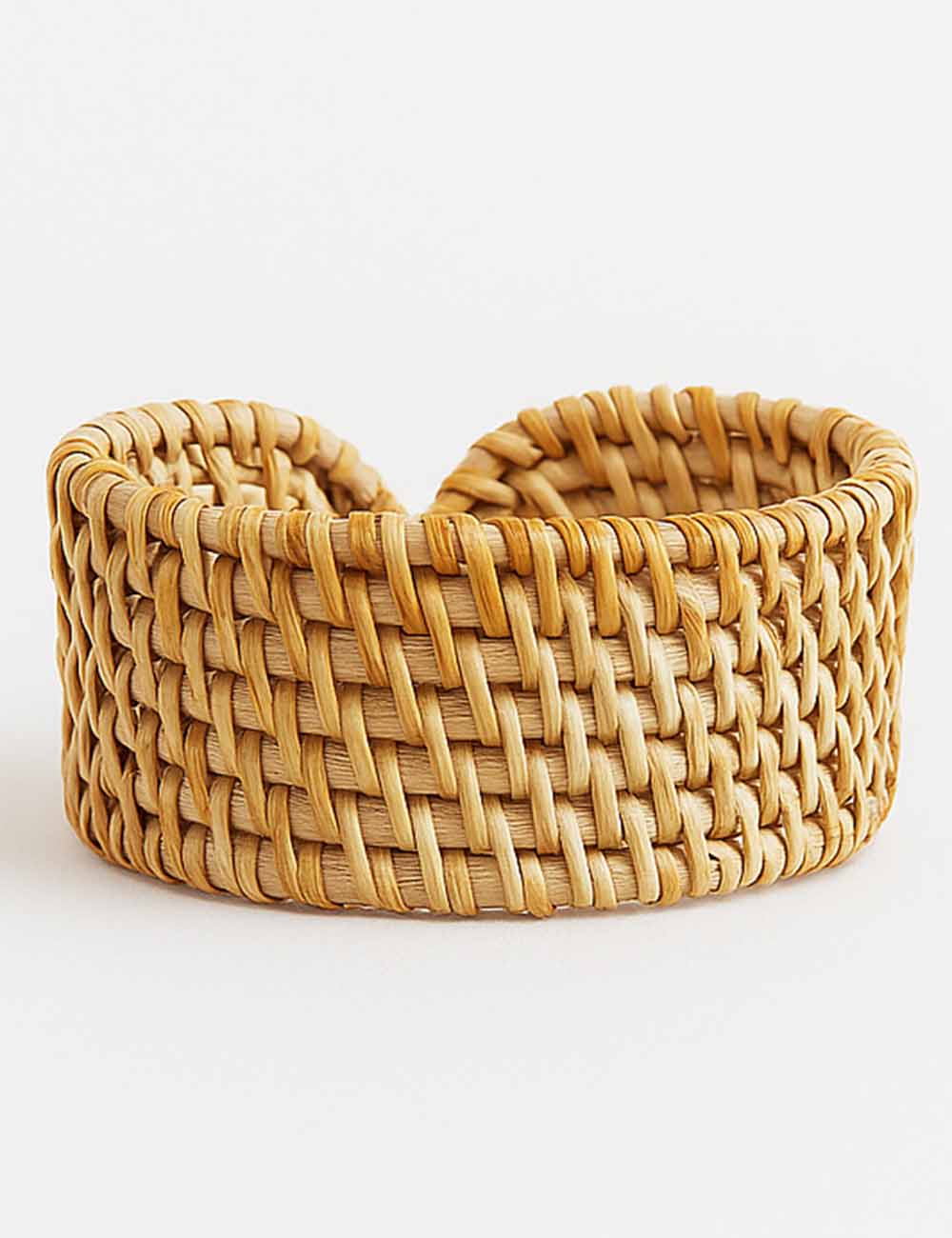 Ladies Boho Geometric Handwoven Circular Wide Cuff Bangle