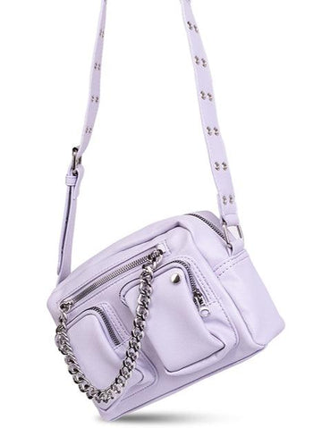 Ladies Punk PU and Silver Chain Hanging Bag TZ231054