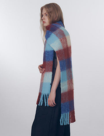 Ladies Color Blocks Simple Scarf YN004