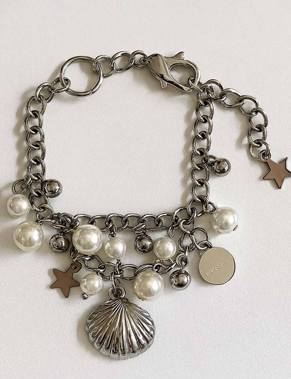 Ladies Pearl Shell Pendant Bracelet