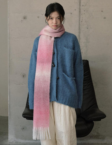 Ladies Gradient Color Simple Scarf YN037