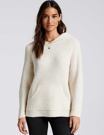 SKTX89 Ladies Loose Long Sleeves Pocket Hoodie