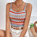 Ladies 2 Shoulder Multicolor Knit Daily Top CJ2378 - SWEETKAMA
