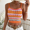Ladies 2 Shoulder Multicolor Knit Daily Top CJ2378 - SWEETKAMA