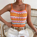 Ladies 2 Shoulder Multicolor Knit Daily Top CJ2378 - SWEETKAMA