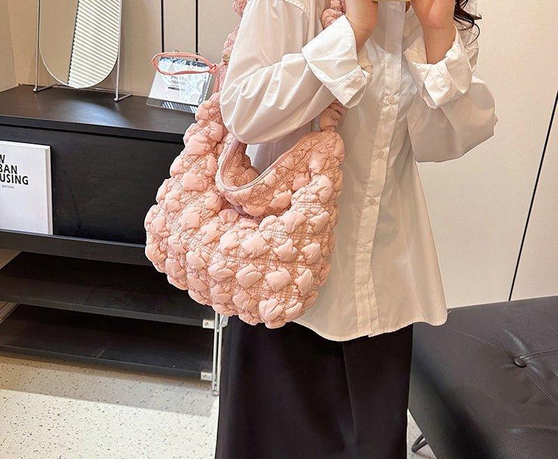 Ladies Cloud Bag Puffer Looking Lightweight Handbag SKAB013 - SWEETKAMA