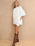 Ladies Loose Top and Shorts 2PCS Casual Tee Set SKST23129 - SWEETKAMA