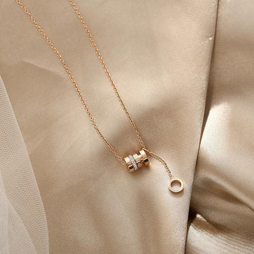 Ladies Lux Golden Chain Pendant Necklace SKAJ011 - SWEETKAMA