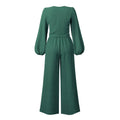Ladies Mid Lantern Sleeves Daily Top Pants 2PCS Set GZN - SWEETKAMA
