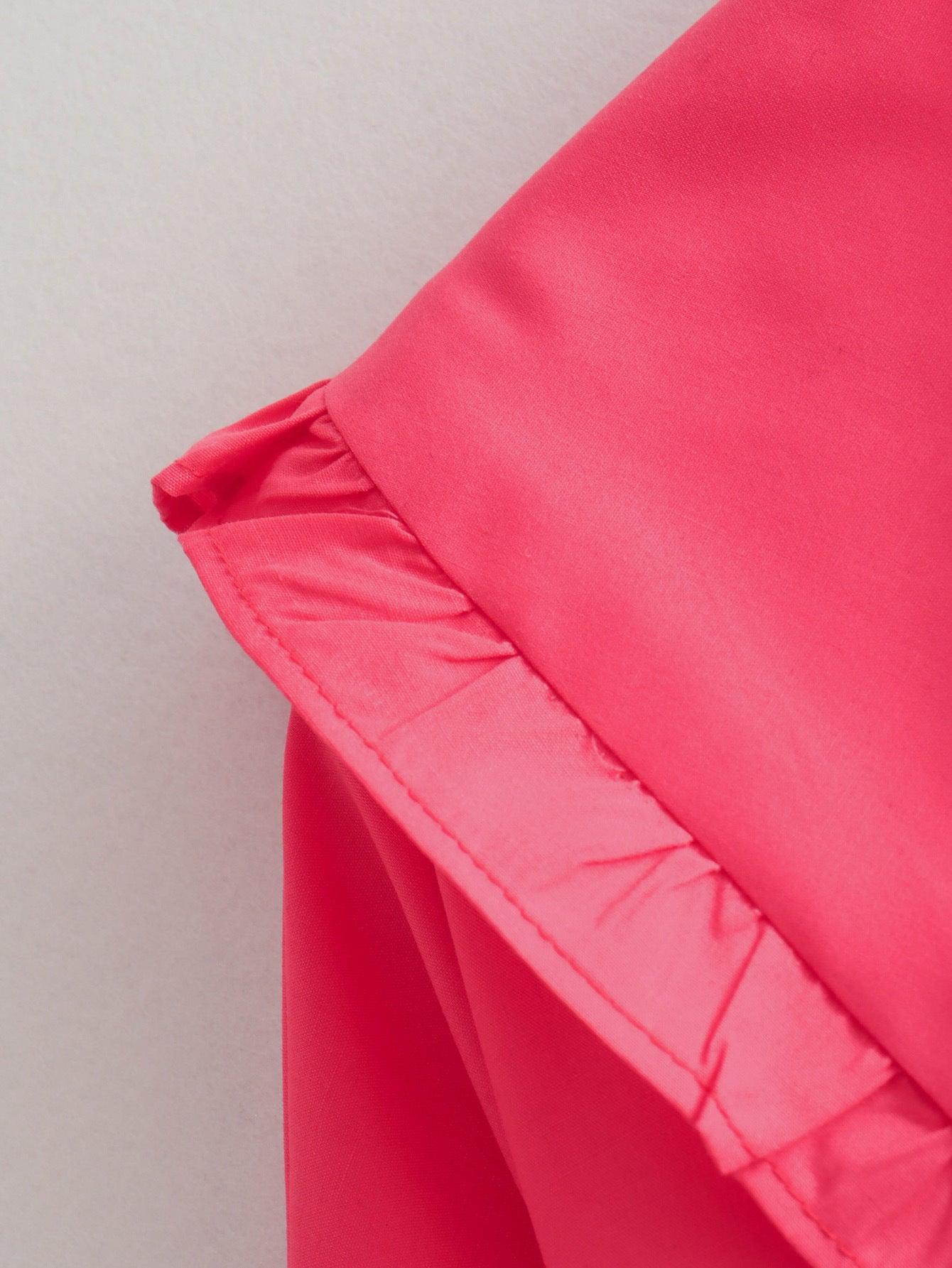 Ladies Solid Color Turndown Collar Shirt B63060 - SWEETKAMA