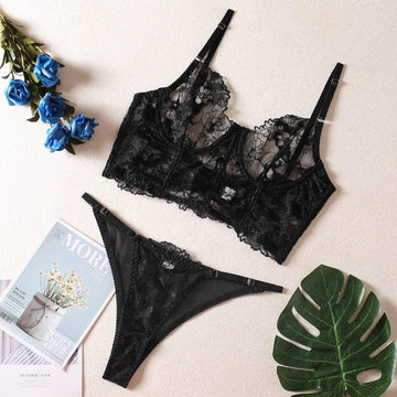 Sexy Solid Color Lingerie Set R0047A - SWEETKAMA