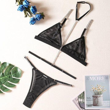 Sexy Solid Color Lingerie Set R0058A - SWEETKAMA