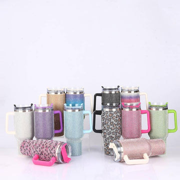 Sparkle Rhinestone Water Bottle 40oz FKWB04 - SWEETKAMA