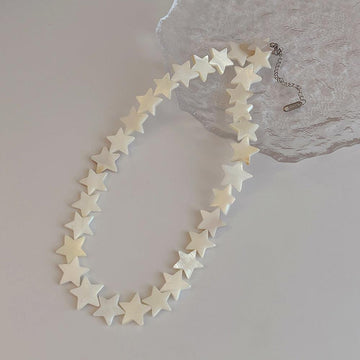 Women Fashion Jewelry Sea Shell Creative Star Necklace SKAJ041 - SWEETKAMA