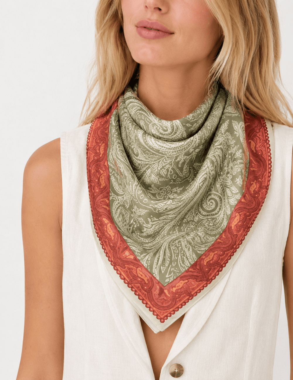 Vintage Paisley Neck Scarf - Sweetkama Wholesale - #6327